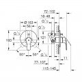 Змішувач прихованого монтажу на 2 споживача Grohe Eurosmart New (33305003) - Фото 3